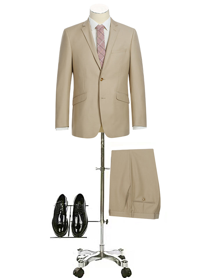 Beige Renoir Slim Fit Suit (201-3)