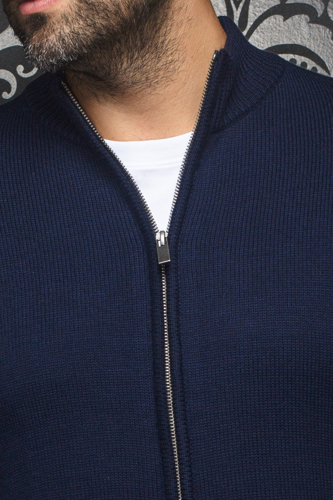 MERINO WOOL SWEATER |  ESTEBAN, navy
