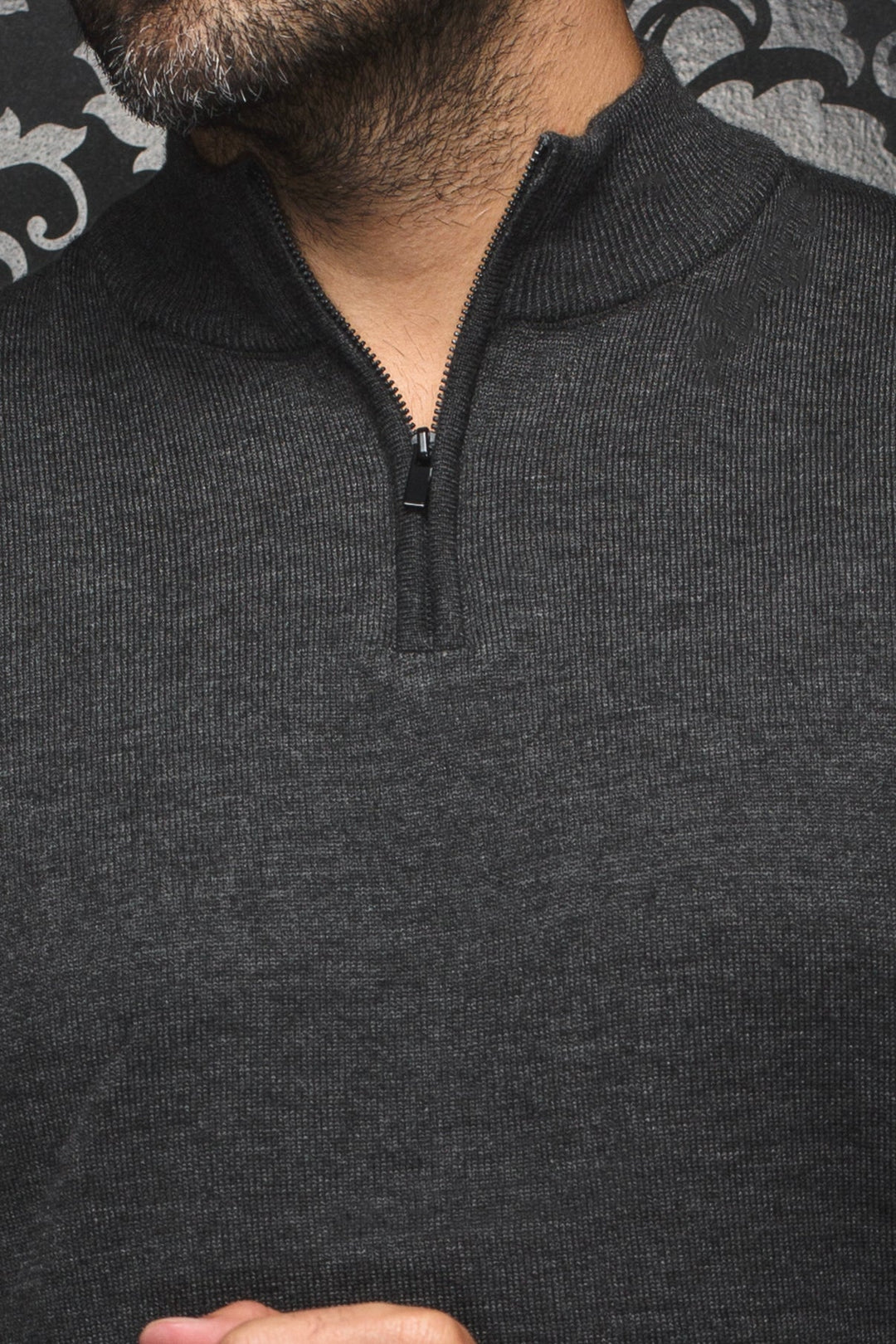 MERINO WOOL SWEATER |  MESTA, charcoal