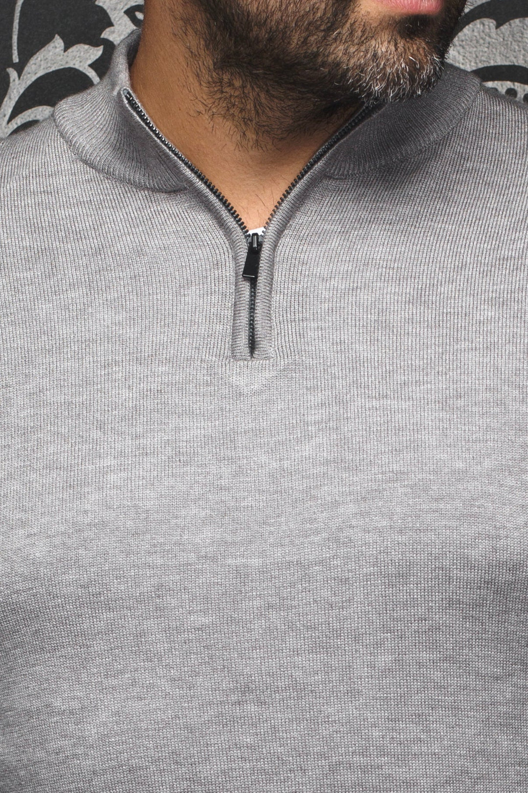 MERINO WOOL SWEATER |  MESTA, med grey
