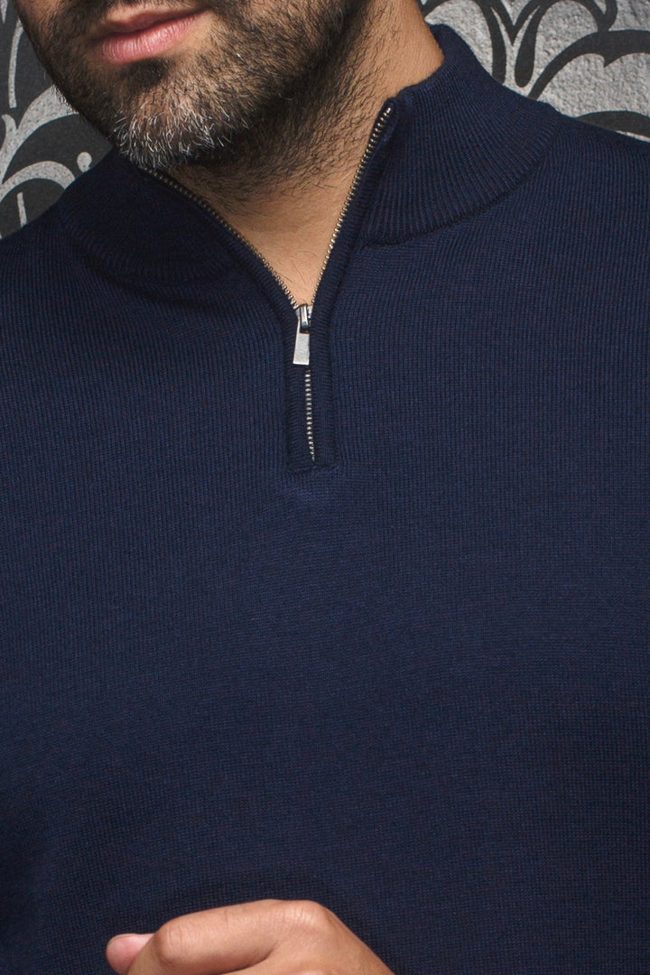 MERINO WOOL SWEATER |  MESTA, navy
