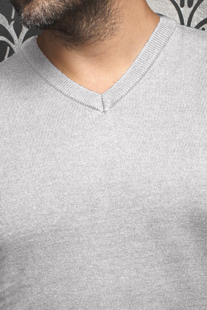 MERINO WOOL SWEATER |  SAXONY, med grey