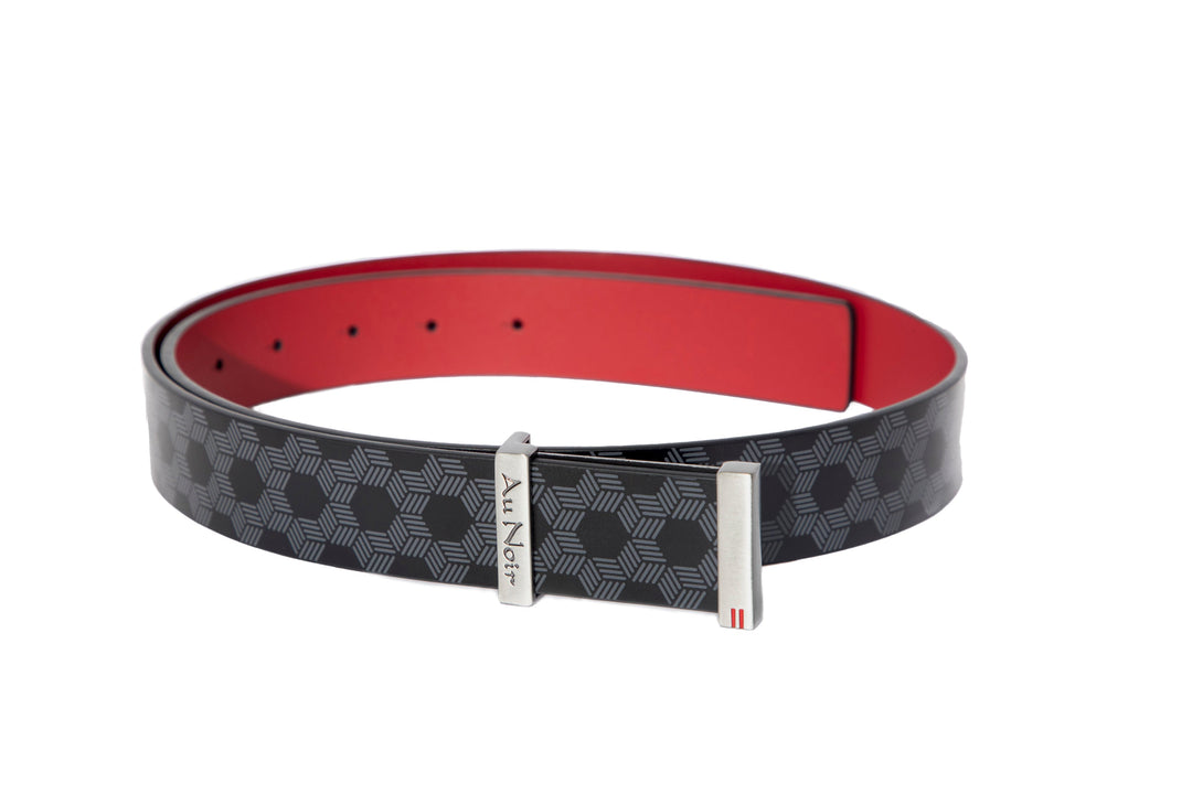 BELT | TARGA BRUSHED GUNMETAL, black