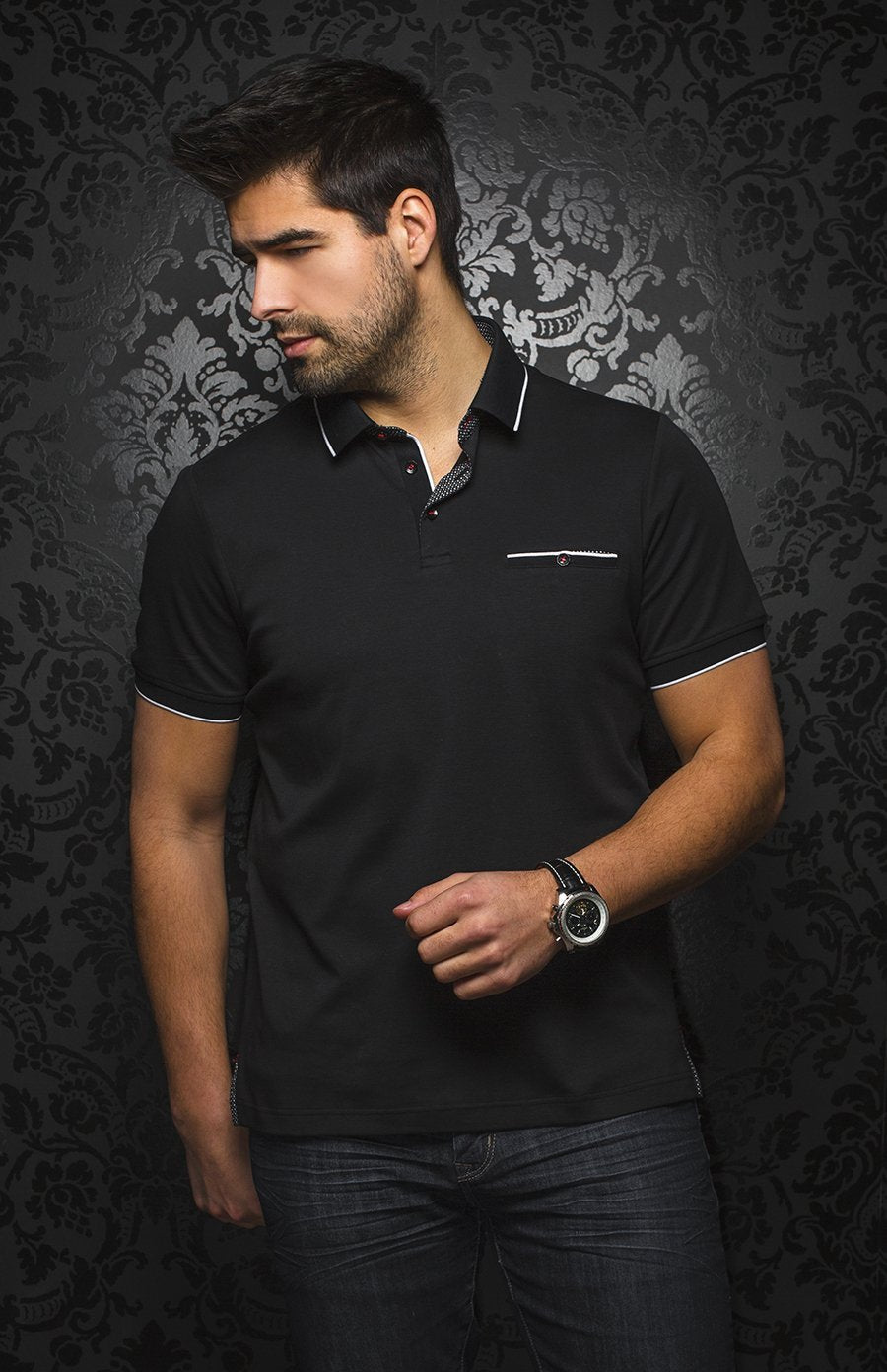 Polo | MERCURY, black - AU NOIR