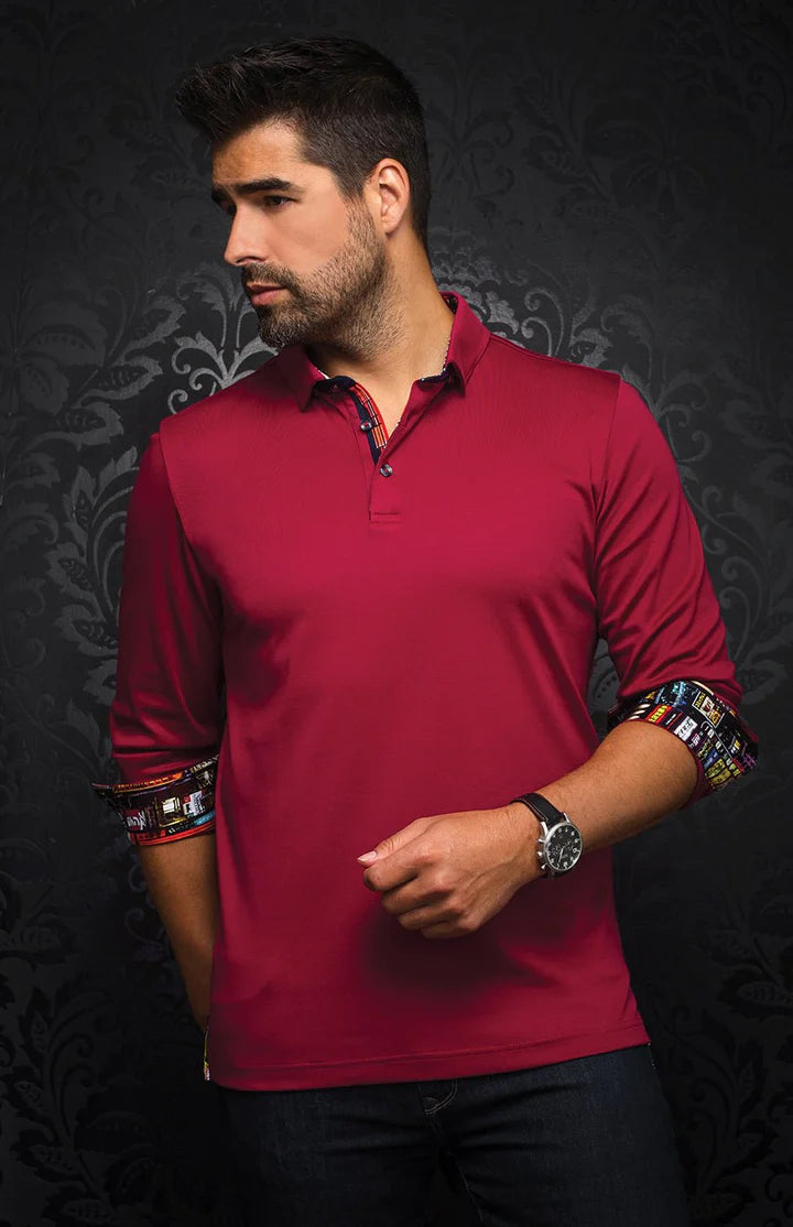 ONLY dam polo ONLLARA - Pineneedle Lilo (cabernet+double cream+white)