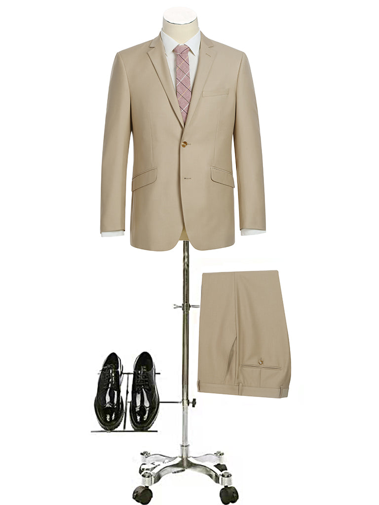 Beige Renoir Slim Fit Suit (201-3)
