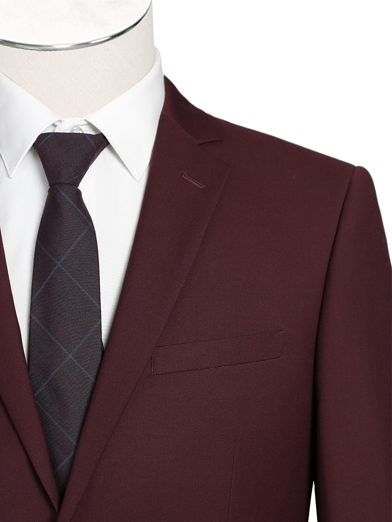 Burgundy Slim Fit Renoir Suit (201-8SL)