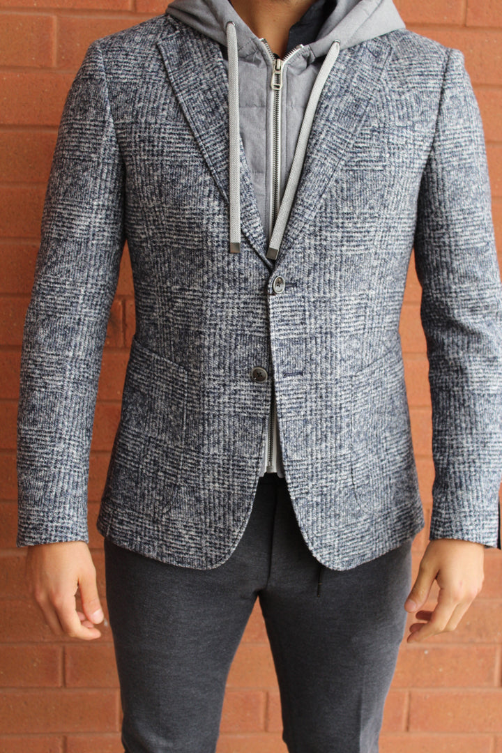 Havardy Hooded Blazer with Removable Inlay
