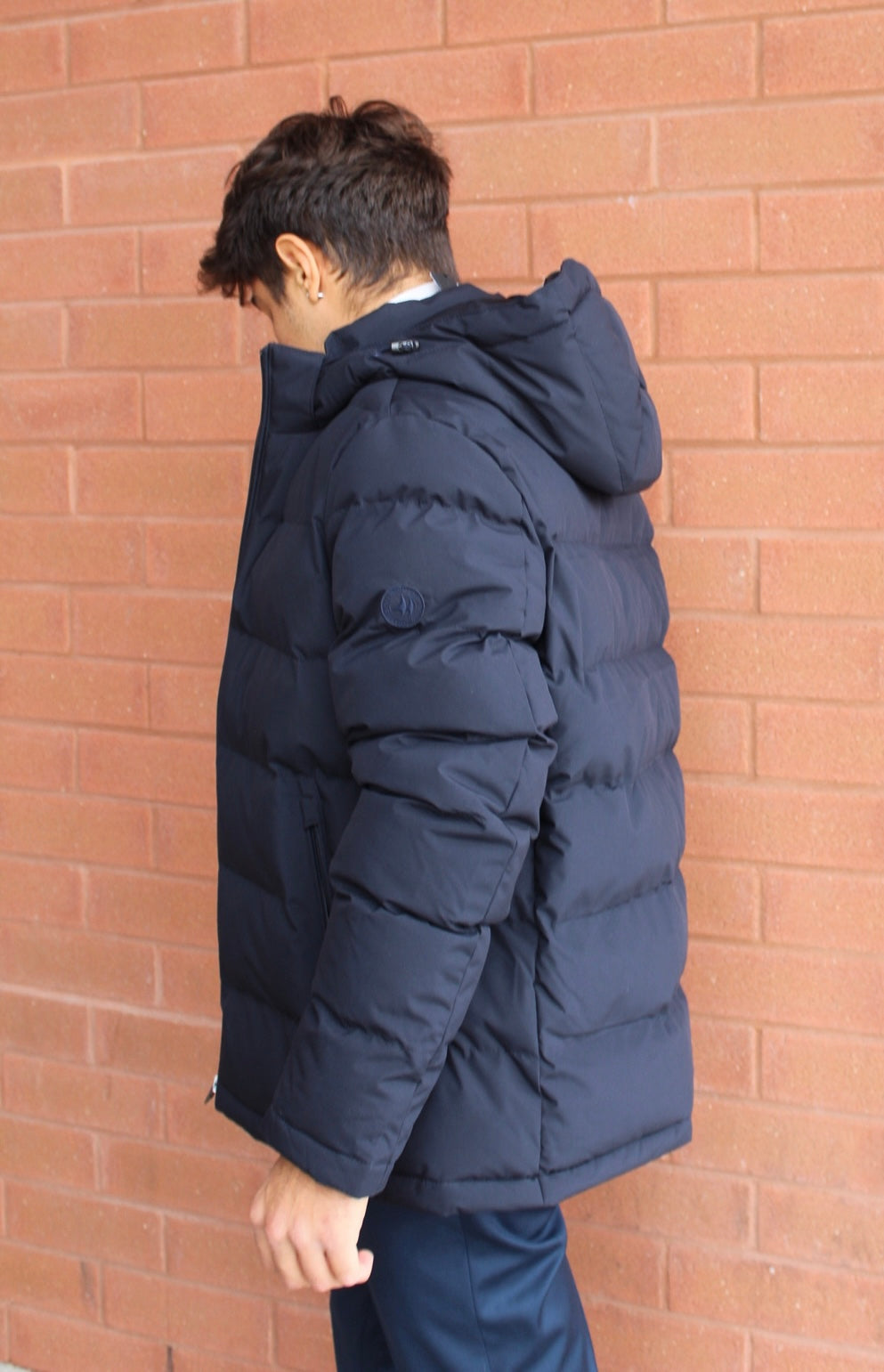 Made in Italy Navy Puffer Jacket