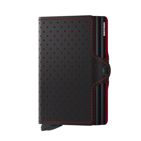 Secrid Twin Wallet Perforate Black & Red Twin