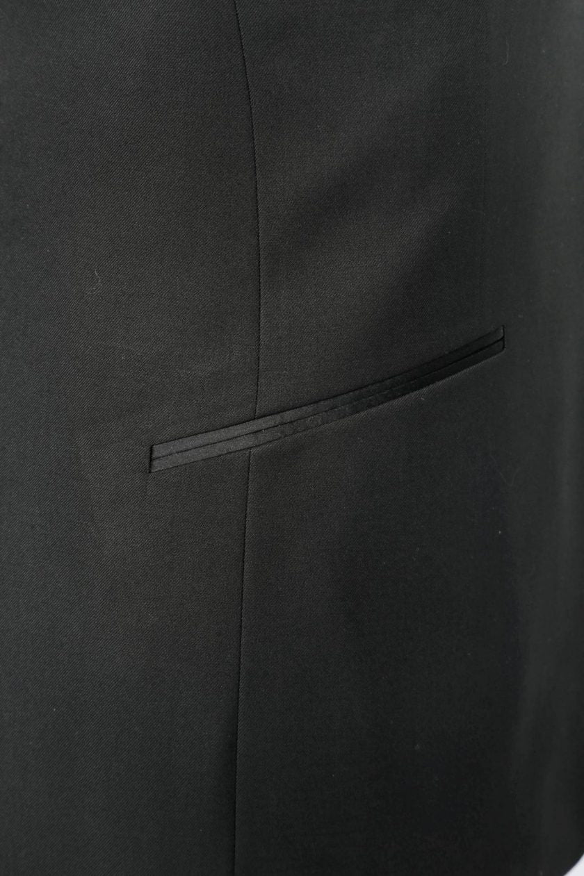 Black Notch Lapel Tuxedo Jacket (201-1)