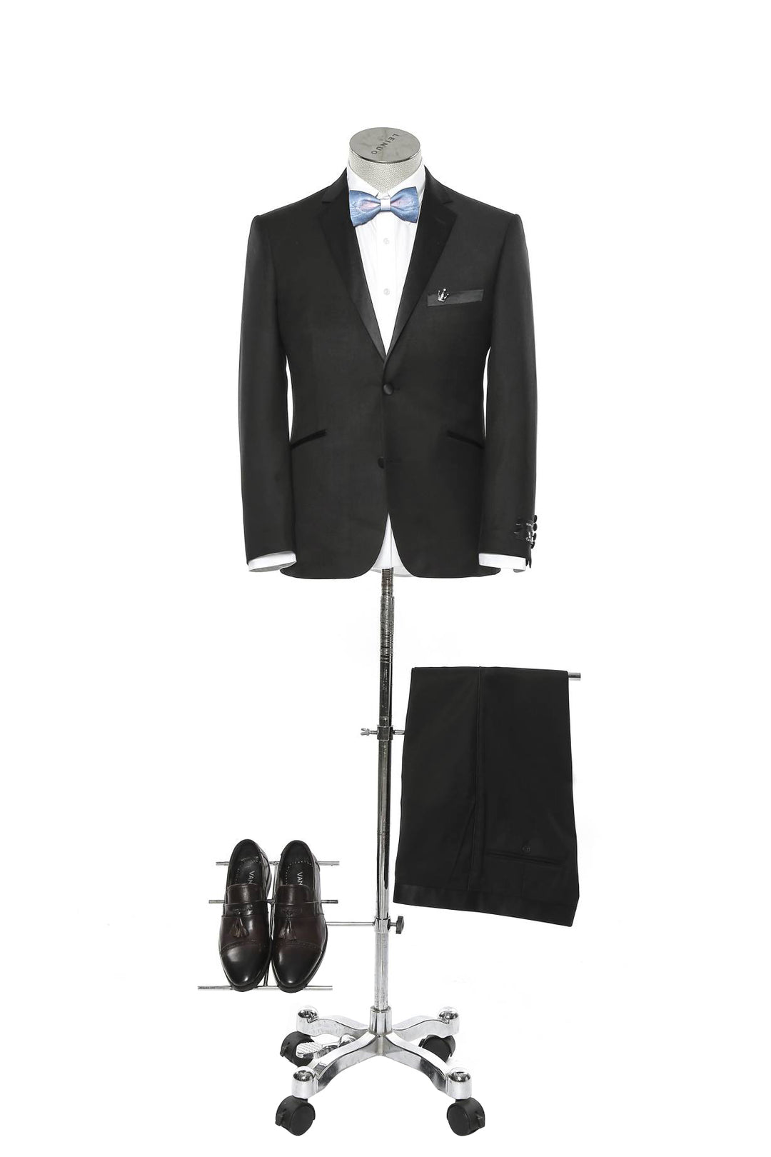 Black Notch Lapel Tuxedo Jacket (201-1)