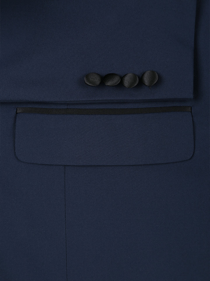 Navy Blue Peak Lapel Tuxedo Jacket (201-19)