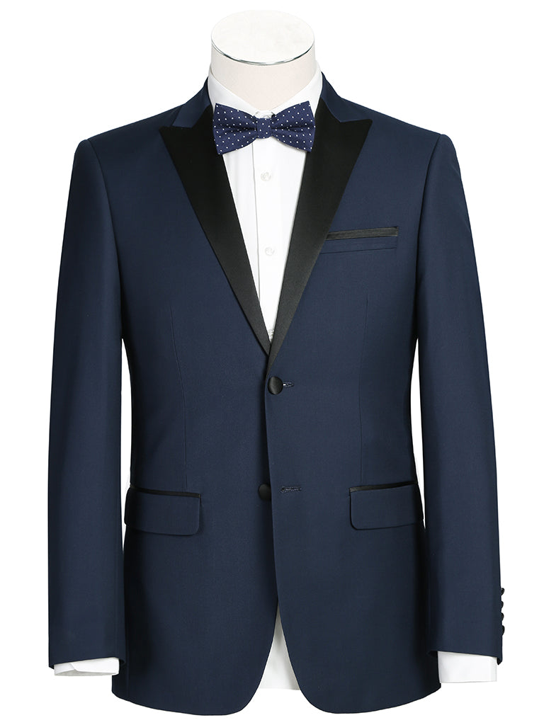 Navy Blue Peak Lapel Tuxedo Jacket (201-19)
