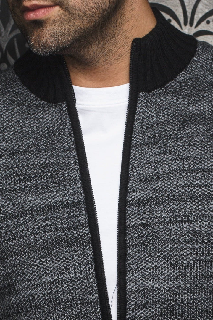 CHANDAIL EN LAINE MÉRINOS | KOSKI, grey - AU NOIR