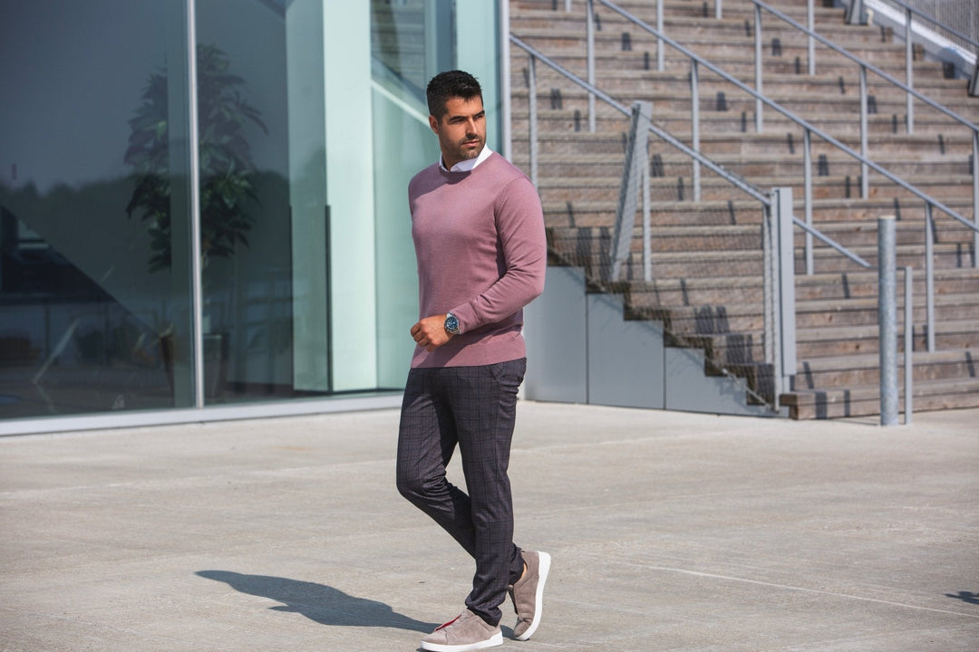 CHANDAIL EN LAINE MÉRINOS | MARINI, ROSEWOOD - AU NOIR