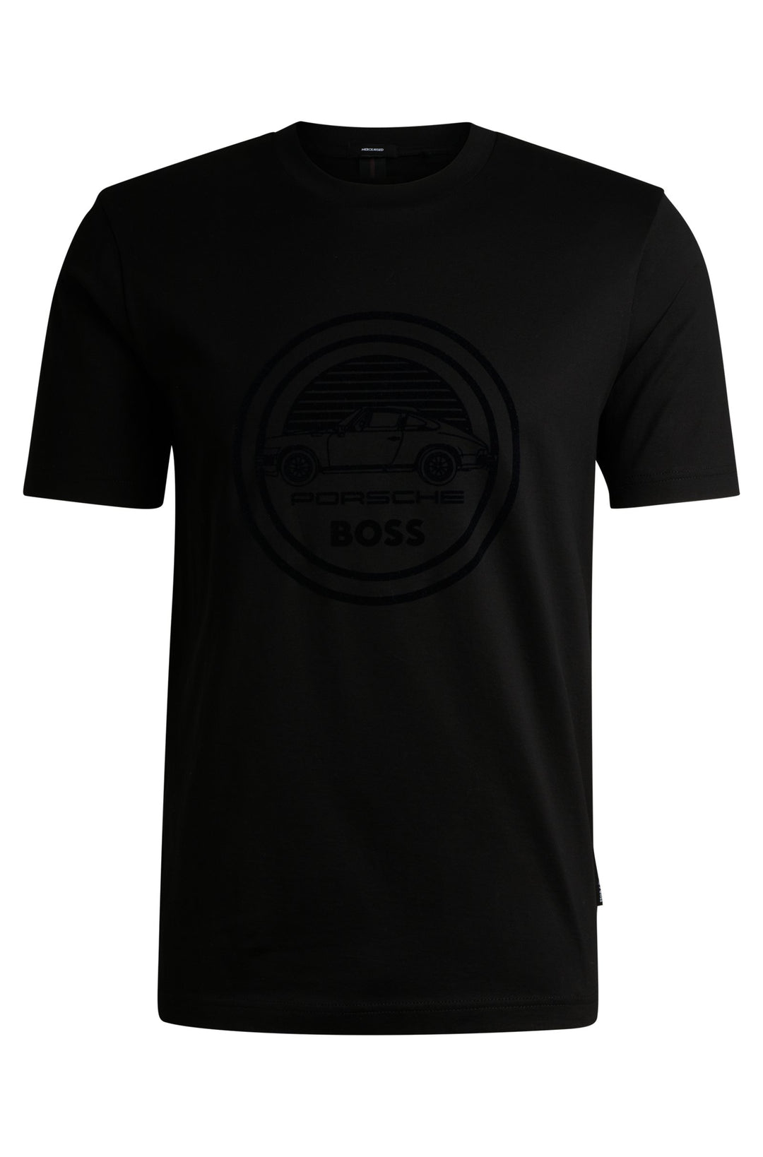 Porsche x BOSS mercerized-cotton T-shirt with special branding