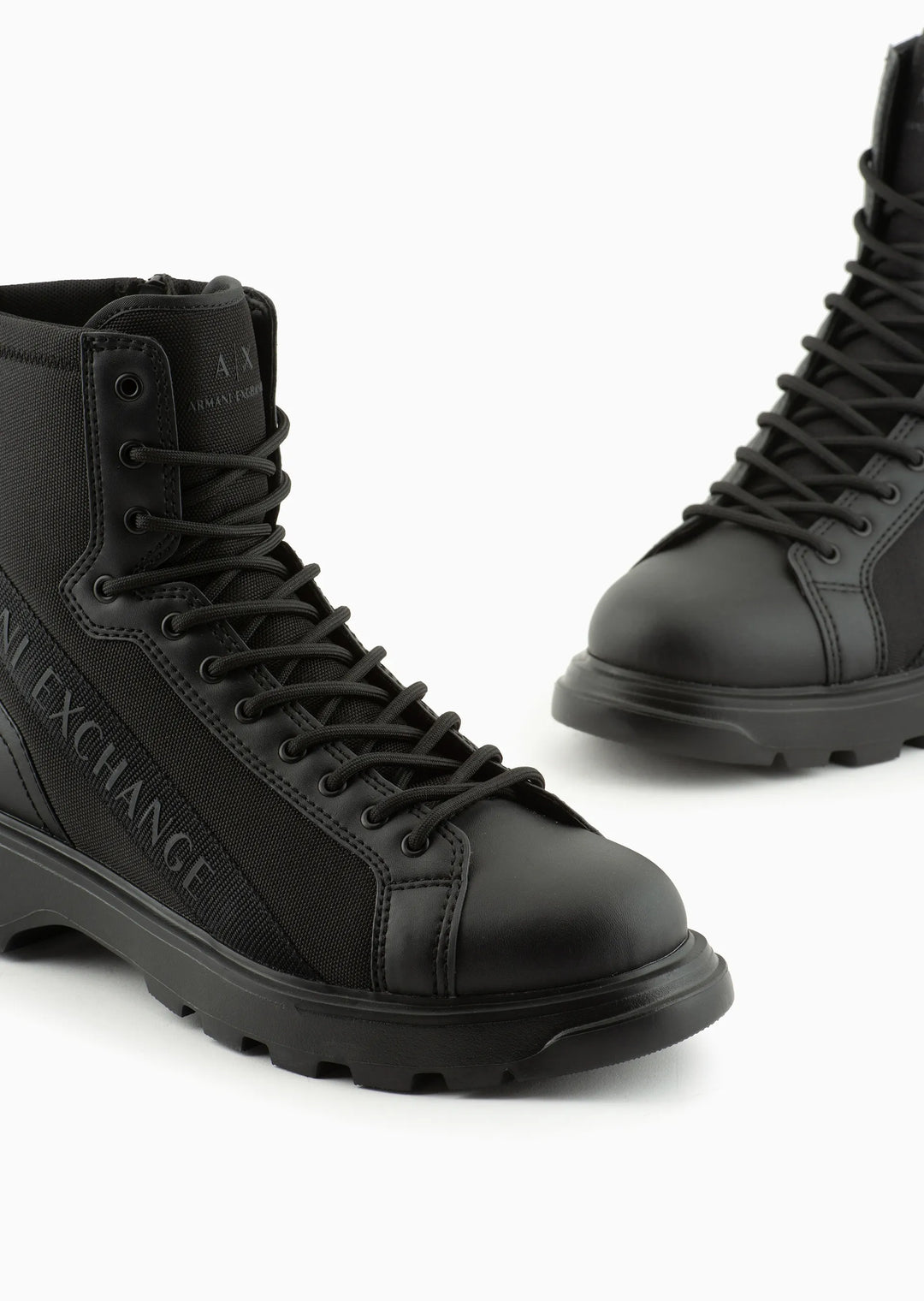 Black Leather Work Boot