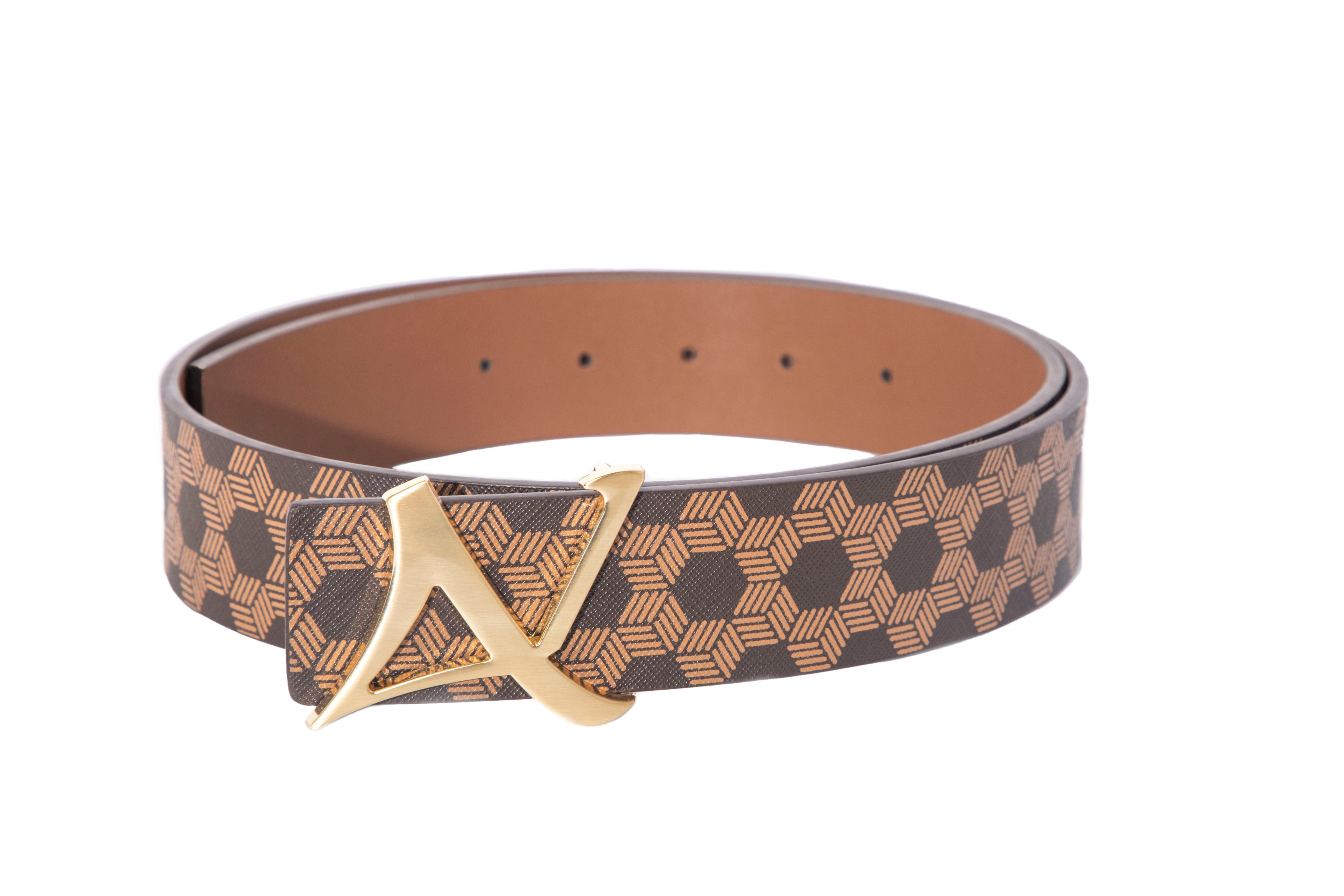 REVERSIBLE BELT | SHELBY GOLD, brown